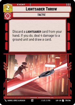Lightsaber Throw (176/264) (176/264) [Legends of the Force] - Fantasy Flight Games - Card Brawlers | Quebec | Canada |