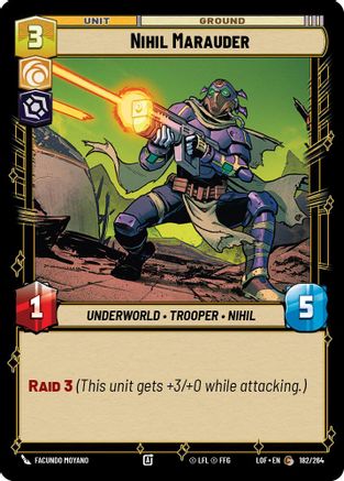 Nihil Marauder (182/264) (182/264) [Legends of the Force] - Fantasy Flight Games - Card Brawlers | Quebec | Canada |