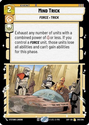 Mind Trick (202/264) (202/264) [Legends of the Force] - Fantasy Flight Games - Card Brawlers | Quebec | Canada |
