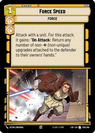 Force Speed (205/264) (205/264) [Legends of the Force] - Fantasy Flight Games - Card Brawlers | Quebec | Canada |