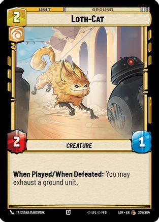 Loth-Cat (207/264) (207/264) [Legends of the Force] - Fantasy Flight Games - Card Brawlers | Quebec | Canada |