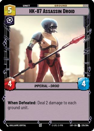 HK-87 Assassin Droid (235/264) (235/264) [Legends of the Force] - Fantasy Flight Games - Card Brawlers | Quebec | Canada |