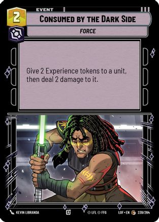 Consumed by the Dark Side (239/264) (239/264) [Legends of the Force] - Fantasy Flight Games - Card Brawlers | Quebec | Canada |