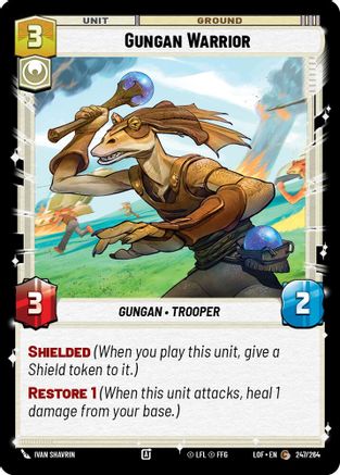 Gungan Warrior (247/264) (247/264) [Legends of the Force] - Fantasy Flight Games - Card Brawlers | Quebec | Canada |