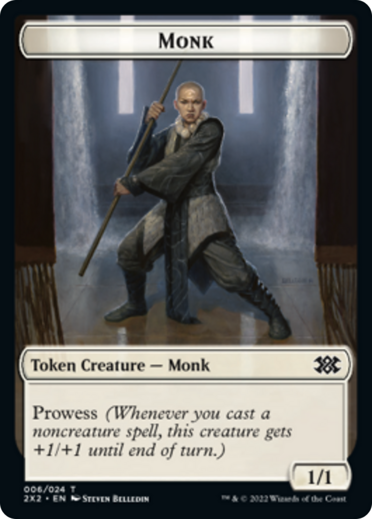 Egg // Monk Double-Sided Token [Double Masters 2022 Tokens] - Magic: The Gathering - Card Brawlers | Quebec | Canada |