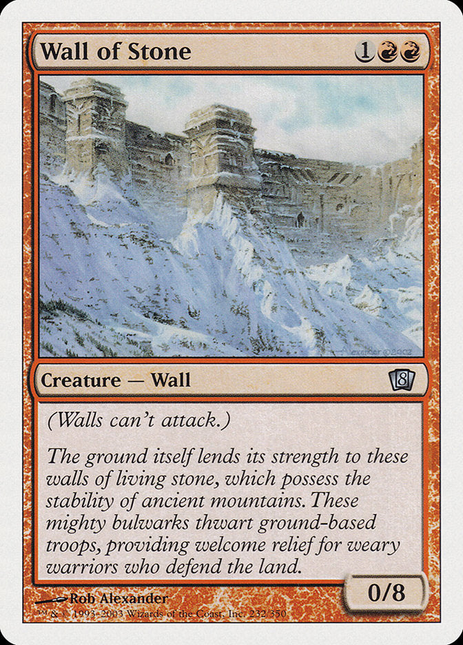 Wall of Stone [Eighth Edition] - Magic: The Gathering - Card Brawlers | Quebec | Canada |