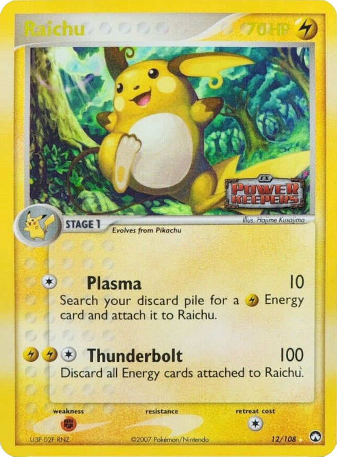 Raichu (12/108) (Stamped) [EX: Power Keepers] - Pokémon - Card Brawlers | Quebec | Canada |