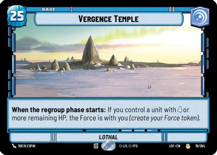 Vergence Temple (019/264) (019/264) [Legends of the Force] - Fantasy Flight Games - Card Brawlers | Quebec | Canada |