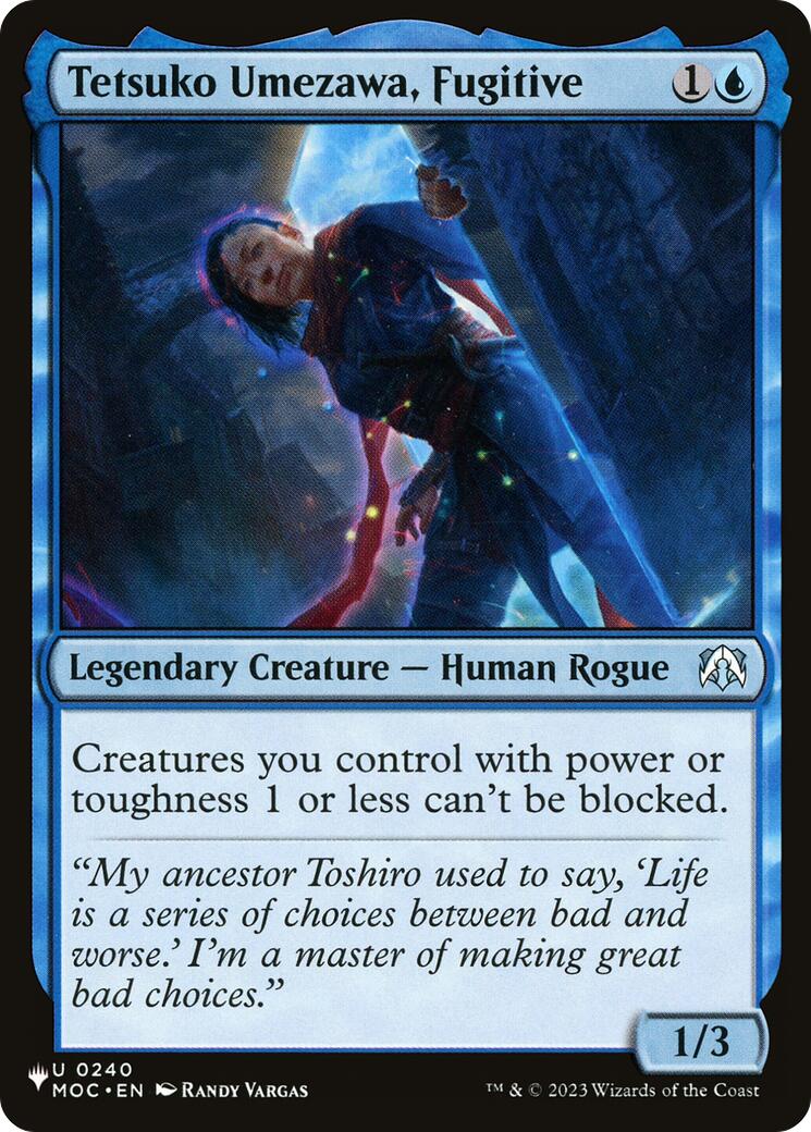 Tetsuko Umezawa, Fugitive (MOC) [The List] - Magic: The Gathering - Card Brawlers | Quebec | Canada |