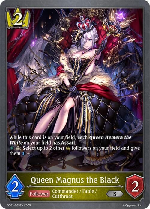 Queen Magnus the Black (SS01-003EN) [Worlds Beyond (Swordcraft)] - Bushiroad - Card Brawlers | Quebec | Canada |