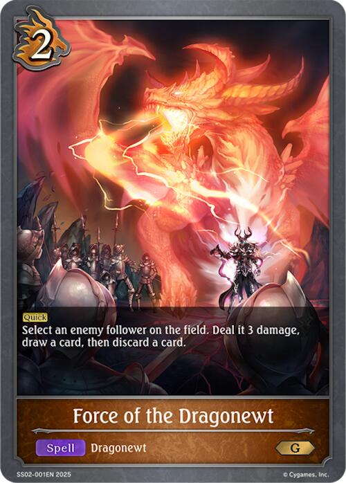 Force of the Dragonewt (SS02-001EN) [Worlds Beyond (Dragoncraft)] - Bushiroad - Card Brawlers | Quebec | Canada |
