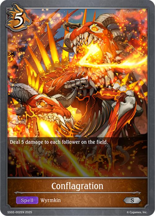 Conflagration (SS02-002EN) [Worlds Beyond (Dragoncraft)] - Bushiroad - Card Brawlers | Quebec | Canada |