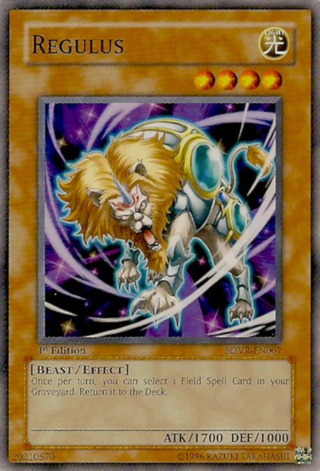 Regulus [SOVR-EN007] Common - Yu-Gi-Oh! - Card Brawlers | Quebec | Canada |