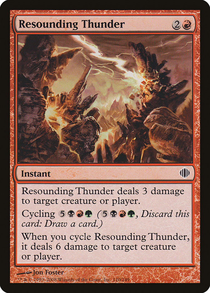 Resounding Thunder [Shards of Alara] - Magic: The Gathering - Card Brawlers | Quebec | Canada |