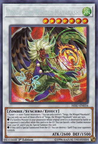 Tengu, the Winged Mayakashi [HISU-EN034] Secret Rare - Yu-Gi-Oh! - Card Brawlers | Quebec | Canada |