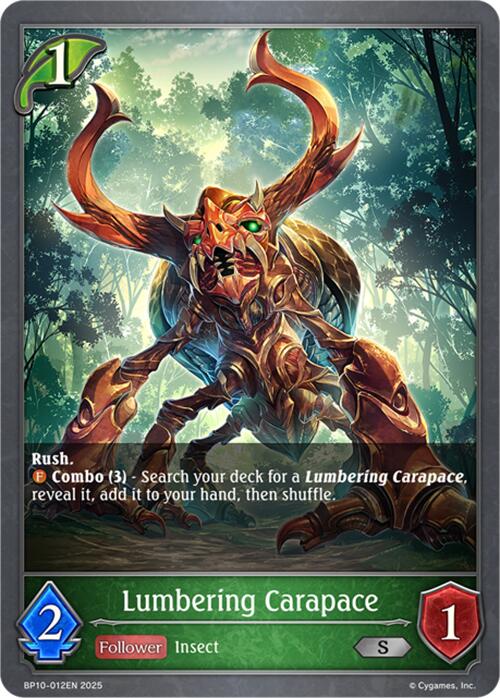 Lumbering Carapace (BP10-012EN) [Gods of the Arcana] - Bushiroad - Card Brawlers | Quebec | Canada |