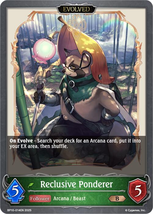 Reclusive Ponderer (Evolved) (BP10-014EN) [Gods of the Arcana] - Bushiroad - Card Brawlers | Quebec | Canada |
