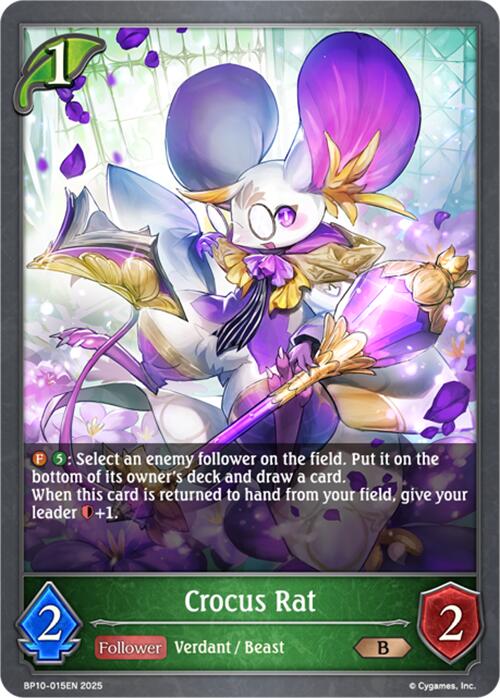 Crocus Rat (BP10-015EN) [Gods of the Arcana] - Bushiroad - Card Brawlers | Quebec | Canada |