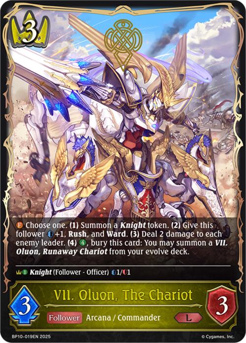 VII. Oluon, The Chariot (BP10-019EN) [Gods of the Arcana] - Bushiroad - Card Brawlers | Quebec | Canada |