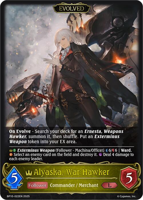 Alyaska, War Hawker (Evolved) (BP10-022EN) [Gods of the Arcana] - Bushiroad - Card Brawlers | Quebec | Canada |