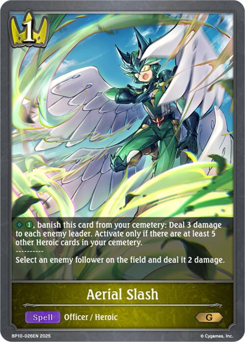 Aerial Slash (BP10-026EN) [Gods of the Arcana] - Bushiroad - Card Brawlers | Quebec | Canada |