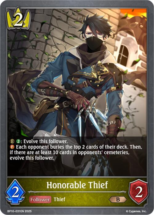 Honorable Thief (BP10-031EN) [Gods of the Arcana] - Bushiroad - Card Brawlers | Quebec | Canada |