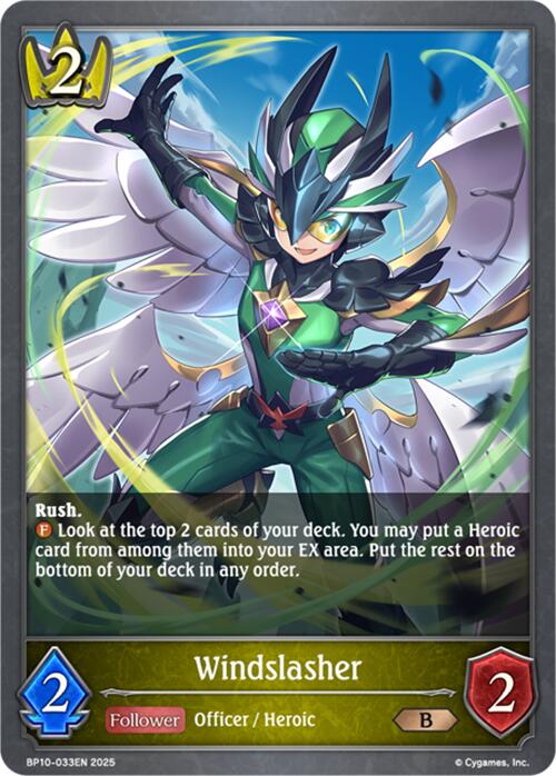 Windslasher (BP10-033EN) [Gods of the Arcana] - Bushiroad - Card Brawlers | Quebec | Canada |