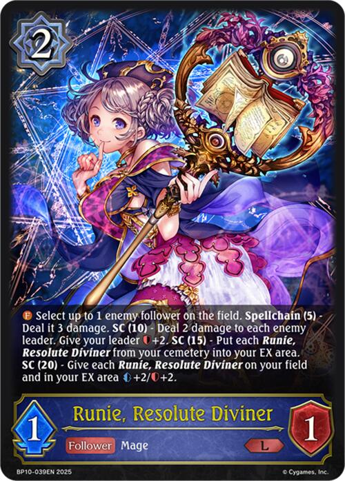 Runie, Resolute Diviner (BP10-039EN) [Gods of the Arcana] - Bushiroad - Card Brawlers | Quebec | Canada |