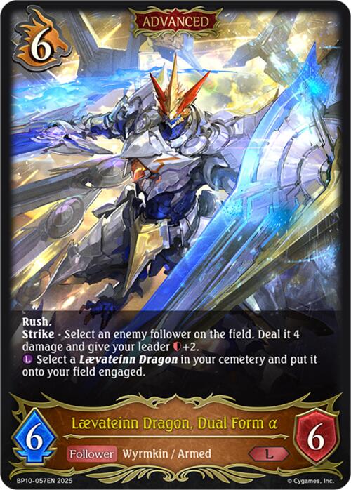 Laevateinn Dragon, Dual Form a (BP10-057EN) [Gods of the Arcana] - Bushiroad - Card Brawlers | Quebec | Canada |