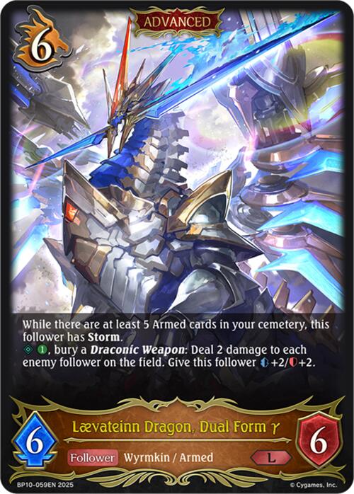 Laevateinn Dragon, Dual Form y (BP10-059EN) [Gods of the Arcana] - Bushiroad - Card Brawlers | Quebec | Canada |
