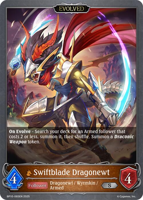 Swiftblade Dragonewt (Evolved) (BP10-065EN) [Gods of the Arcana] - Bushiroad - Card Brawlers | Quebec | Canada |
