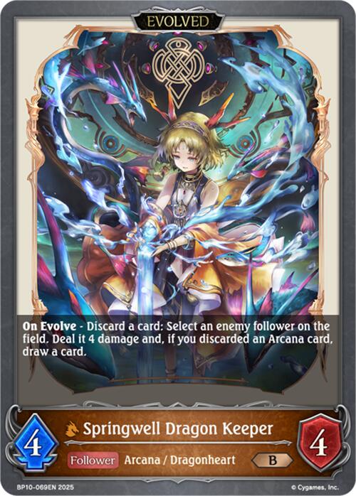Springwell Dragon Keeper (Evolved) (BP10-069EN) [Gods of the Arcana] - Bushiroad - Card Brawlers | Quebec | Canada |