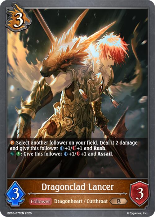 Dragonclad Lancer (BP10-071EN) [Gods of the Arcana] - Bushiroad - Card Brawlers | Quebec | Canada |