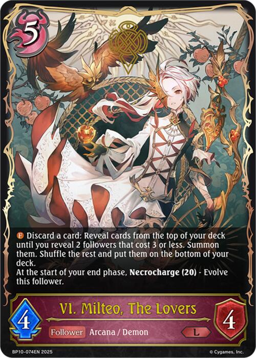 VI. Milteo, The Lovers (BP10-074EN) [Gods of the Arcana] - Bushiroad - Card Brawlers | Quebec | Canada |