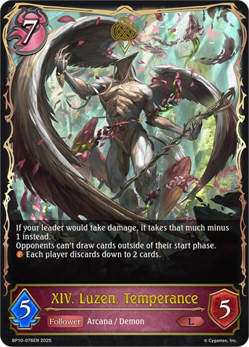 XIV. Luzen, Temperance (BP10-076EN) [Gods of the Arcana] - Bushiroad - Card Brawlers | Quebec | Canada |