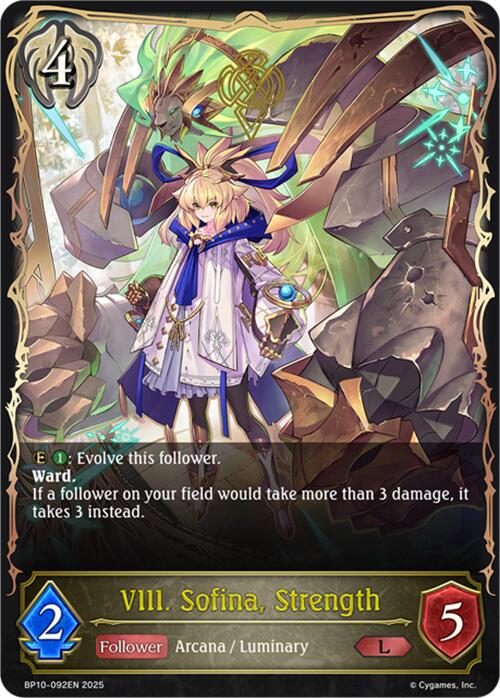 VIII. Sofina, Strength (BP10-092EN) [Gods of the Arcana] - Bushiroad - Card Brawlers | Quebec | Canada |