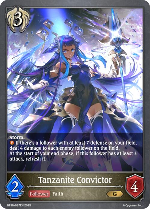 Tanzanite Convictor (BP10-097EN) [Gods of the Arcana] - Bushiroad - Card Brawlers | Quebec | Canada |