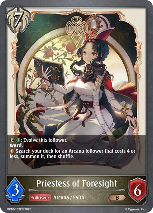 Priestess of Foresight (BP10-103EN) [Gods of the Arcana] - Bushiroad - Card Brawlers | Quebec | Canada |