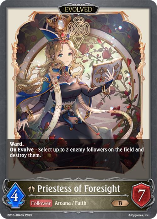 Priestess of Foresight (Evolved) (BP10-104EN) [Gods of the Arcana] - Bushiroad - Card Brawlers | Quebec | Canada |