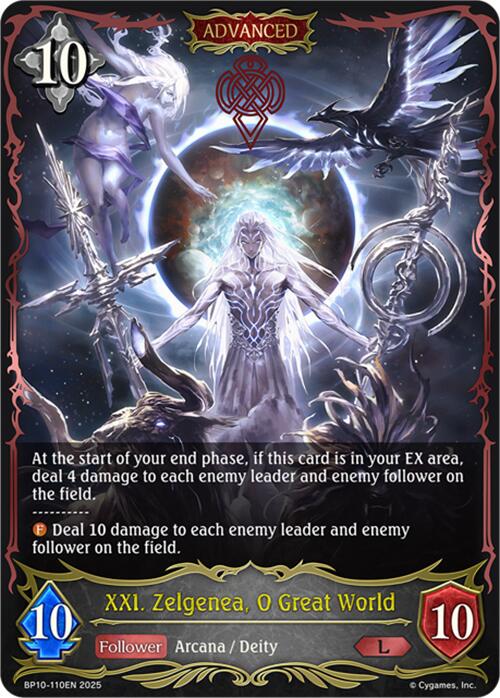 XXI. Zelgenea, O Great World (BP10-110EN) [Gods of the Arcana] - Bushiroad - Card Brawlers | Quebec | Canada |