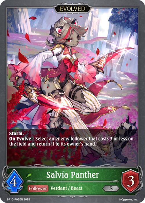 Salvia Panther (Evolved) - P03 (Foil) (BP10-P03EN) [Gods of the Arcana] - Bushiroad - Card Brawlers | Quebec | Canada |