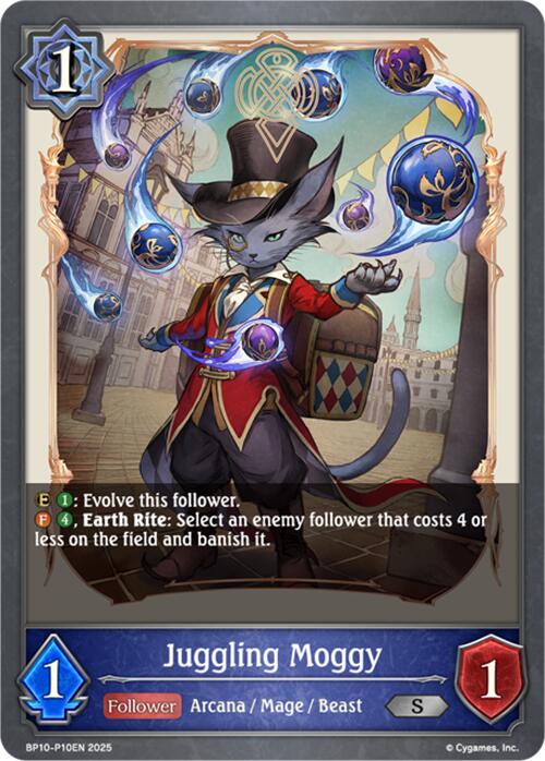 Juggling Moggy - P10 (Foil) (BP10-P10EN) [Gods of the Arcana] - Bushiroad - Card Brawlers | Quebec | Canada |