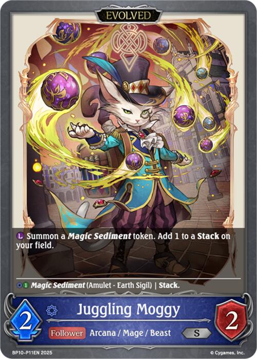Juggling Moggy (Evolved) - P11 (Foil) (BP10-P11EN) [Gods of the Arcana] - Bushiroad - Card Brawlers | Quebec | Canada |