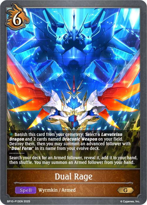 Dual Rage - P13 (Foil) (BP10-P13EN) [Gods of the Arcana] - Bushiroad - Card Brawlers | Quebec | Canada |