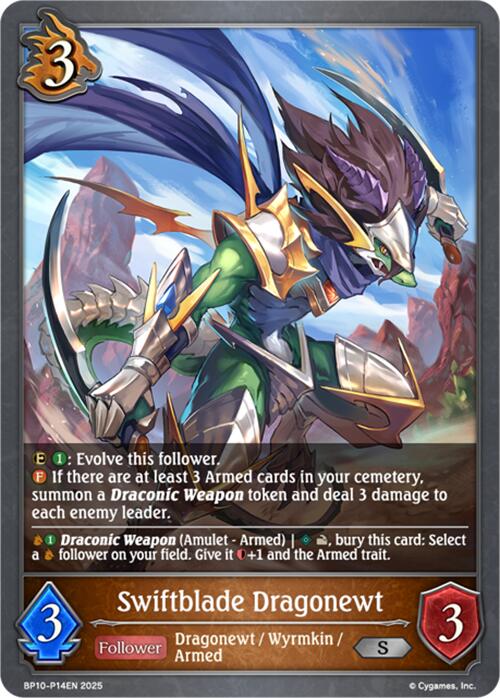 Swiftblade Dragonewt - P14 (Foil) (BP10-P14EN) [Gods of the Arcana] - Bushiroad - Card Brawlers | Quebec | Canada |