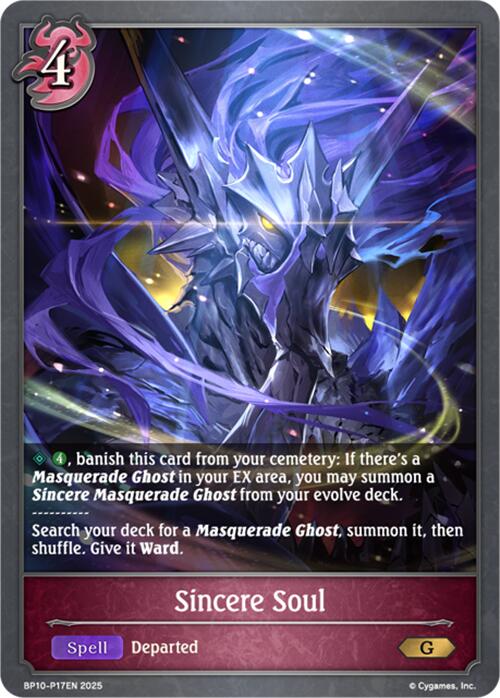 Sincere Soul - P17 (Foil) (BP10-P17EN) [Gods of the Arcana] - Bushiroad - Card Brawlers | Quebec | Canada |