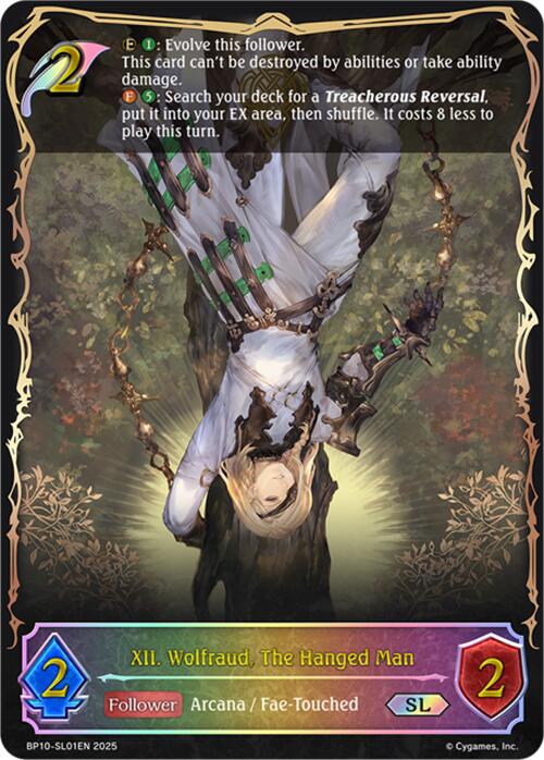 XII. Wolfraud, The Hanged Man (SL) (BP10-SL01EN) [Gods of the Arcana] - Bushiroad - Card Brawlers | Quebec | Canada |