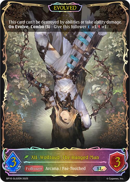 XII. Wolfraud, The Hanged Man (Evolved) (SL) (BP10-SL02EN) [Gods of the Arcana] - Bushiroad - Card Brawlers | Quebec | Canada |