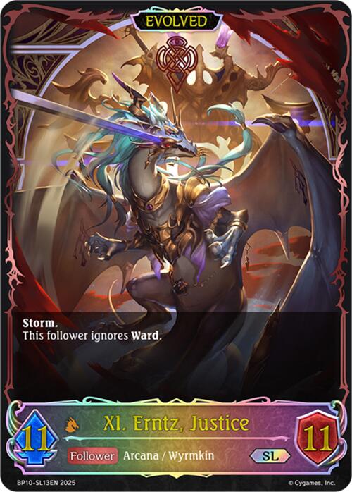 XI. Erntz, Justice (Evolved) (SL) (BP10-SL13EN) [Gods of the Arcana] - Bushiroad - Card Brawlers | Quebec | Canada |