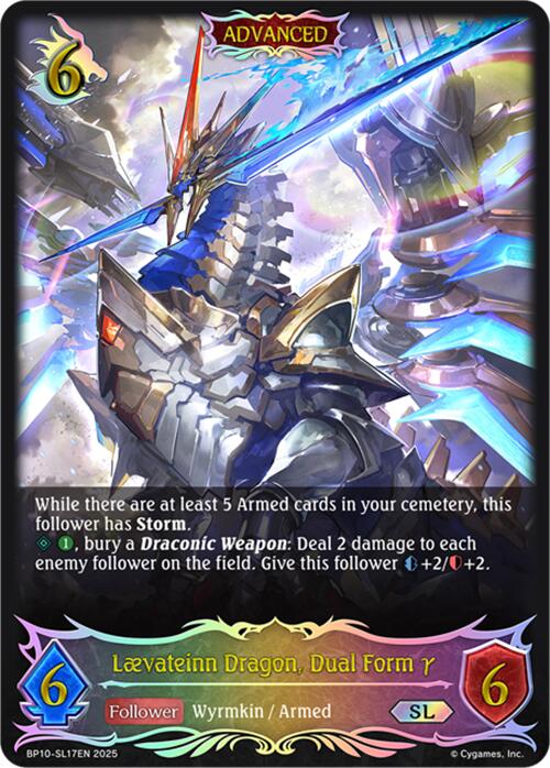 Laevateinn Dragon, Dual Form y (SL) (BP10-SL17EN) [Gods of the Arcana] - Bushiroad - Card Brawlers | Quebec | Canada |